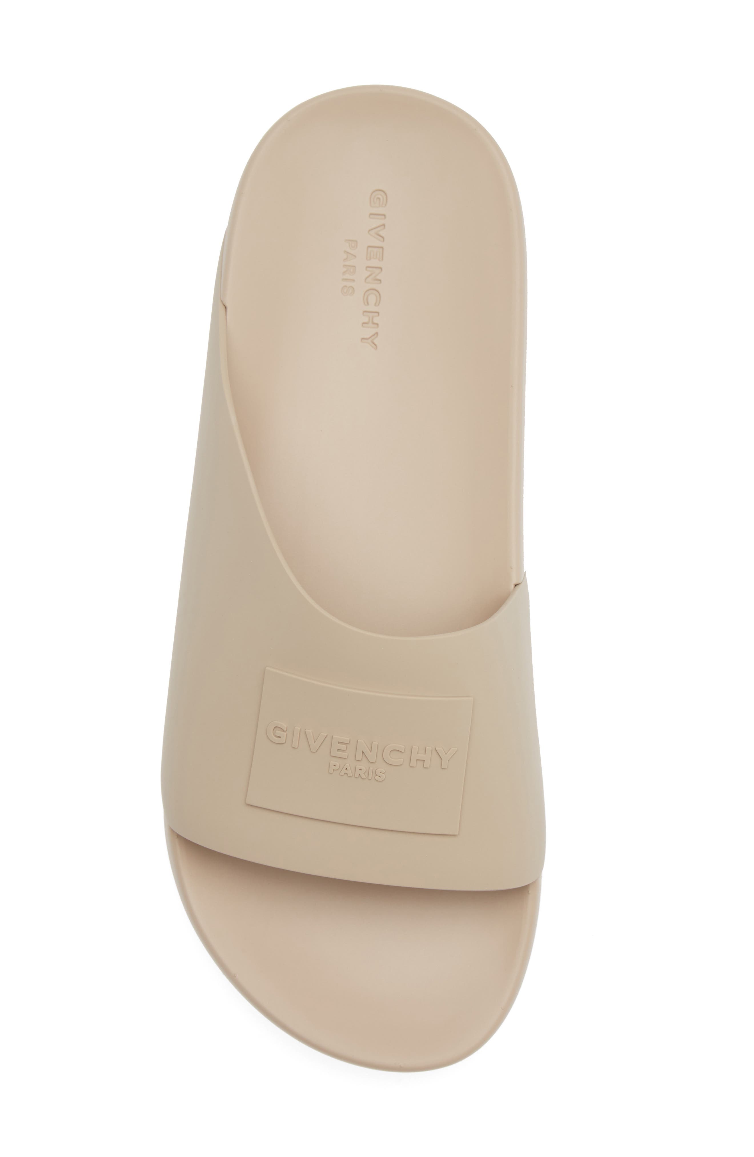 Givenchy Label Molded Slide Sandal, Alternate, color, 