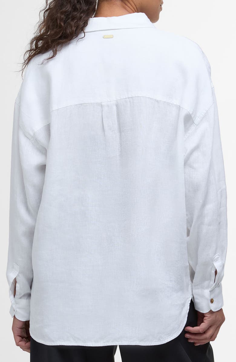 Barbour Hampton Linen Button-Up Shirt, Alternate, color, 