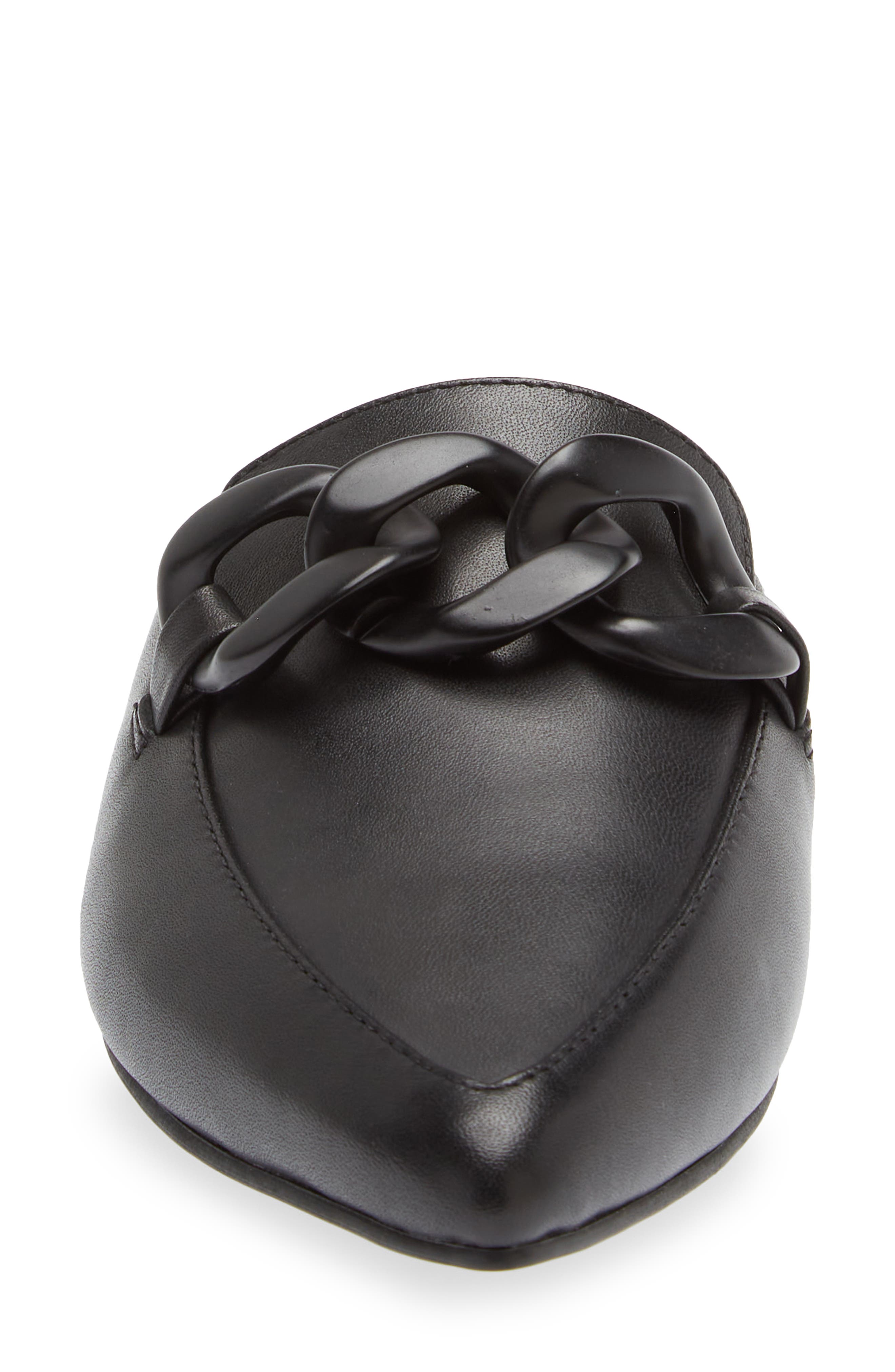 Steve Madden Fleur Pointed Toe Mule, Alternate, color, Black Leather