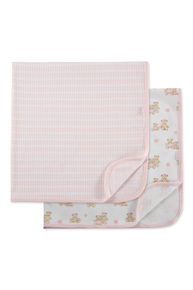 Bear 2-Pack Receiving Blankets, Alternate, color, PINK