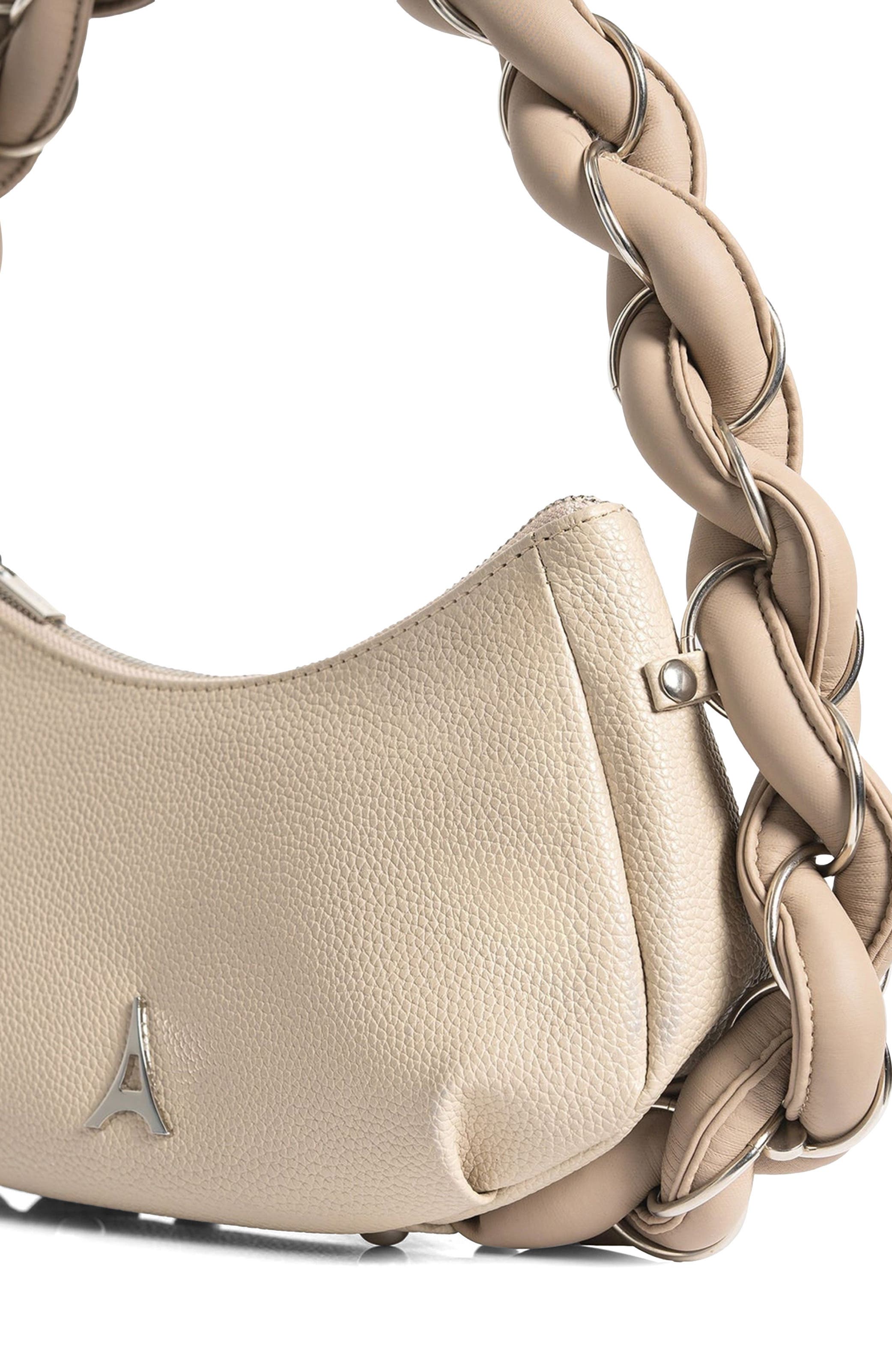 Manière De Voir Somme Leather Handbag, Alternate, color, Beige