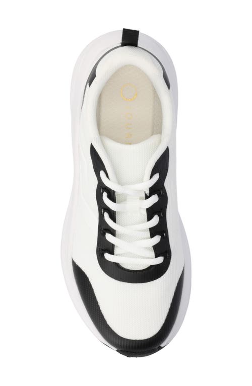 Shop Journee Collection Marshel Casual Sneaker In White/black