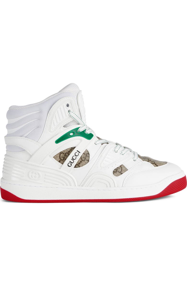 Gucci Basket High Top Sneaker, Alternate, color,