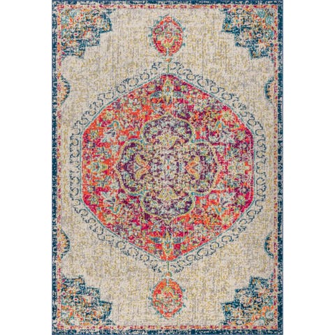 Bohemian FLAIR Boho Vintage Medallion Area Rug