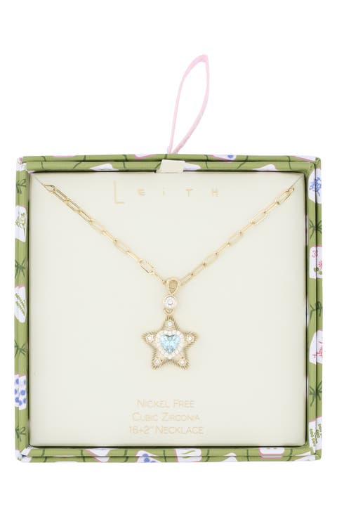 Puffy Star Pendant Necklace