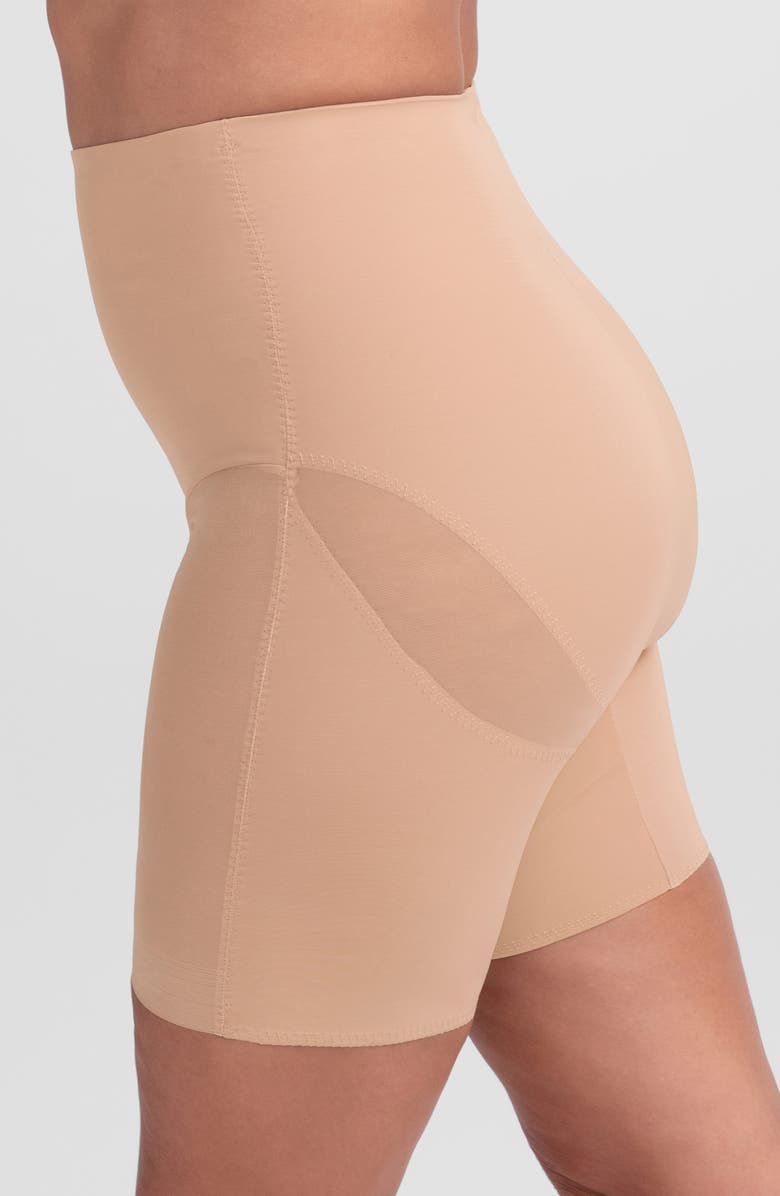 Honeylove Mid Waist Shorts, Alternate, color, Sand