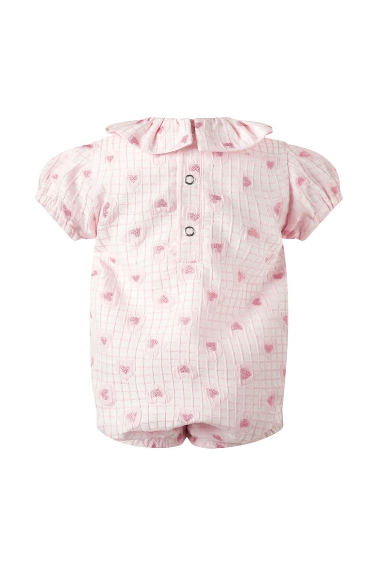 Heart Check Damask Bubble, Alternate, color, Pink