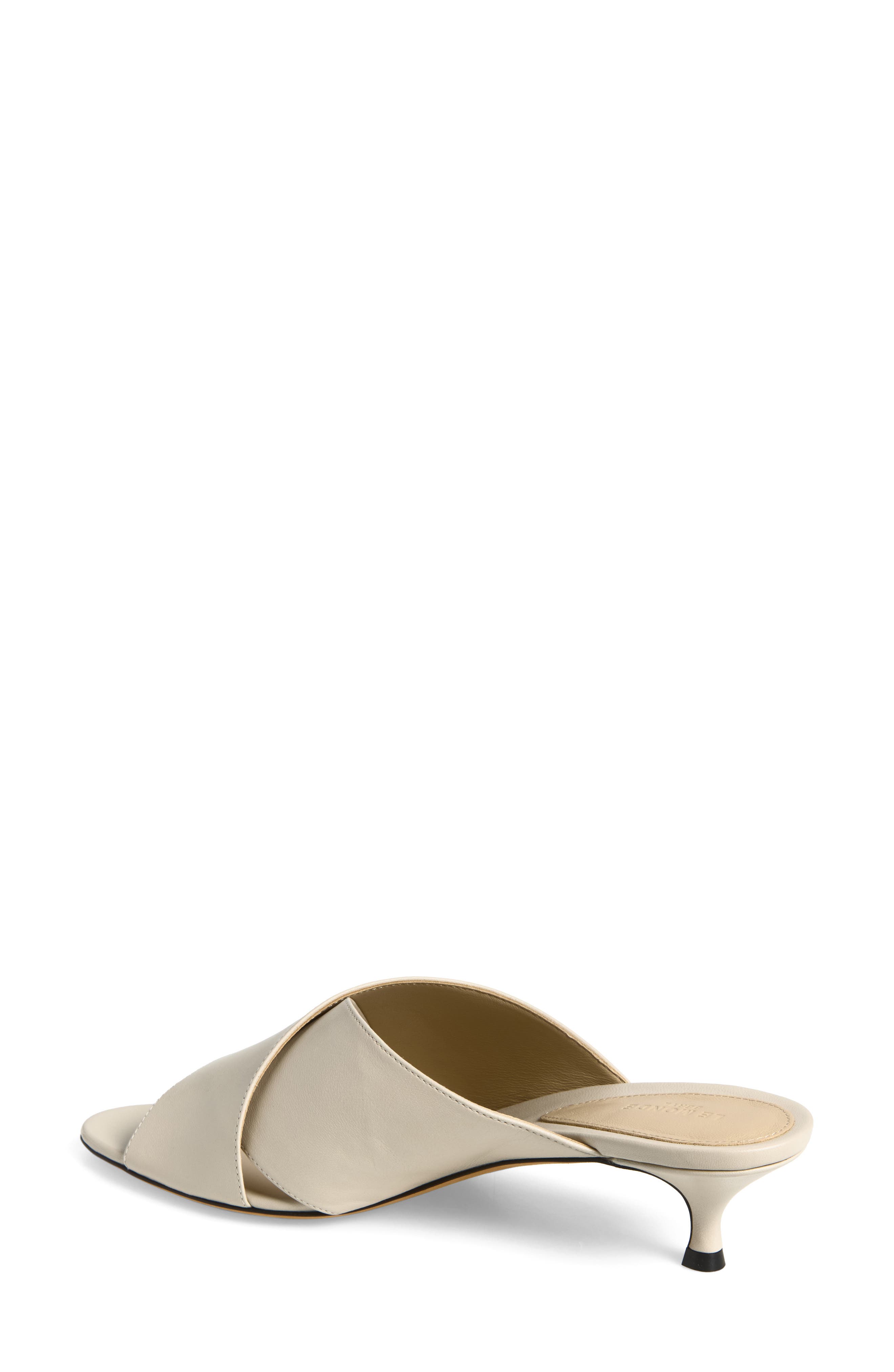 Luca Kitten Heel Slide Sandal (Nordstrom Exclusive), Alternate, color, IVORY