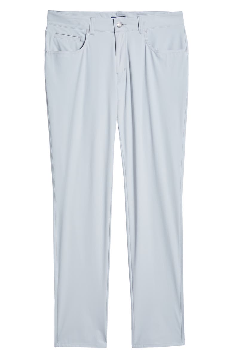 Peter Millar Bingham Tailored Fit Performance Knit Pants, Alternate, color, British Grey