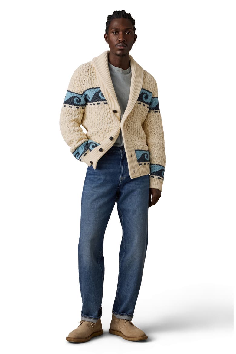 Wave Swell Cardigan, Alternate, color, PEARL BLUE CREST