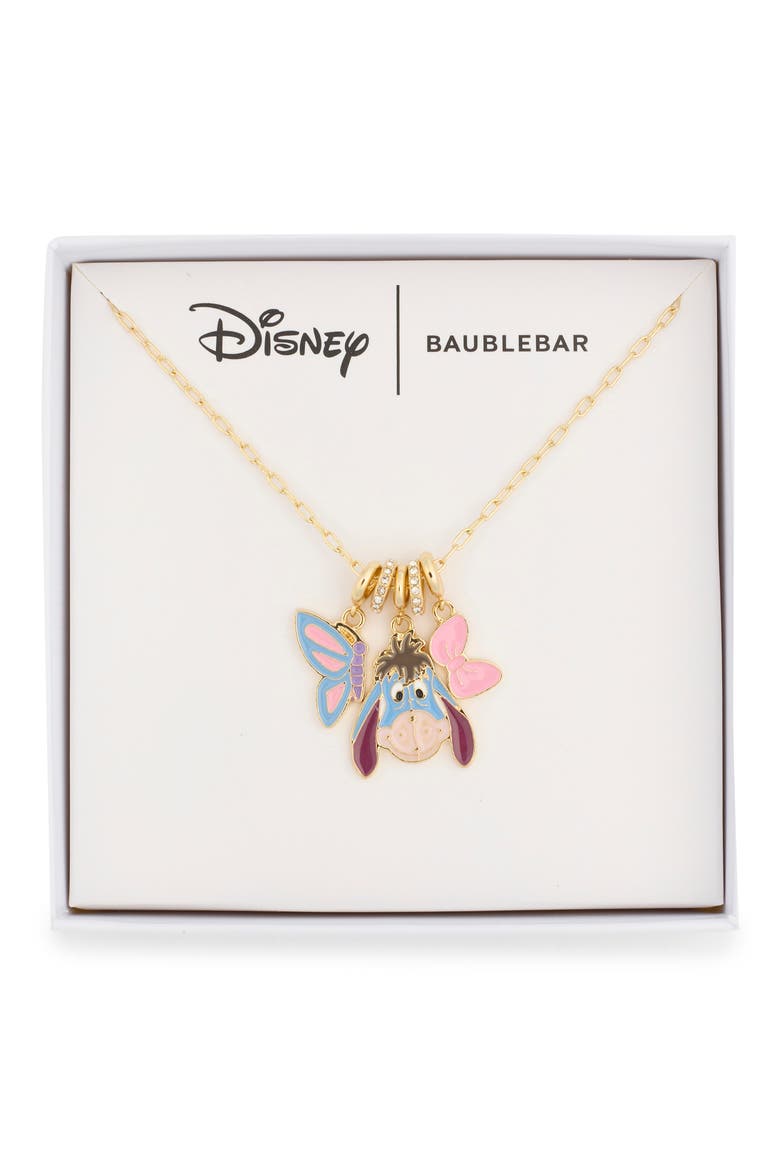 x Disney® Eeyore Spring Cluster Necklace, Main, color, GOLD MULTI