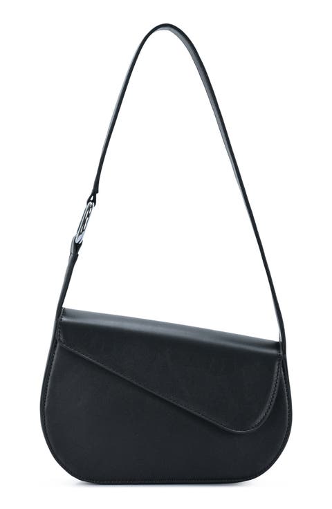 Asymmetric Flap Shoulder Bag