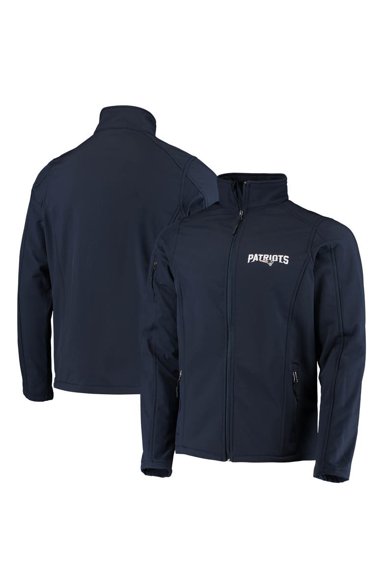 DUNBROOKE Men's Dunbrooke Navy New England Patriots Sonoma Softshell Full-Zip Jacket, Alternate, color, Navy