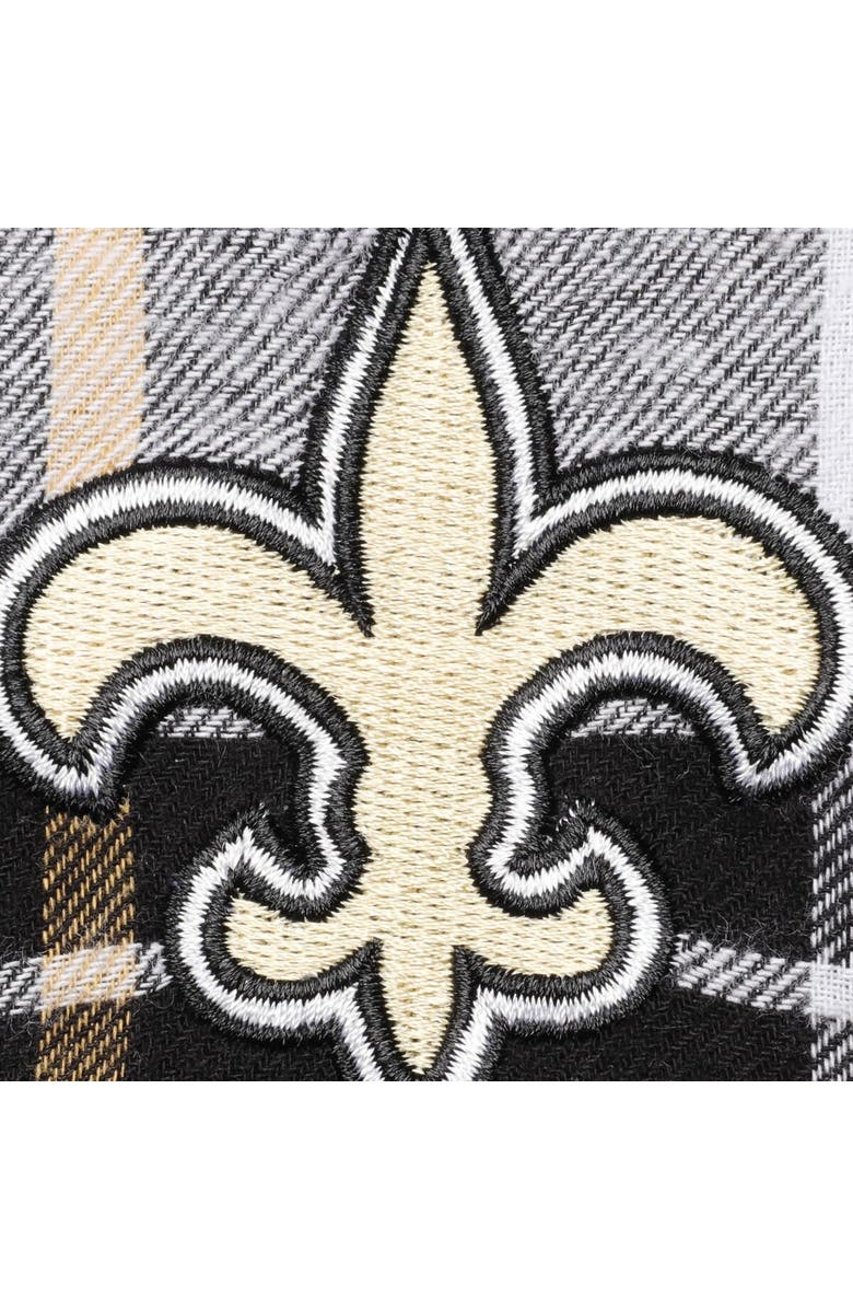 CONCEPTS SPORT Women's Concepts Sport Black/Gold New Orleans Saints Accolade Flannel Pants, Alternate, color, Black