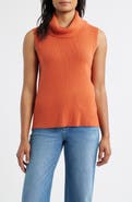 CITY BLUES Turtleneck Sleeveless Sweater