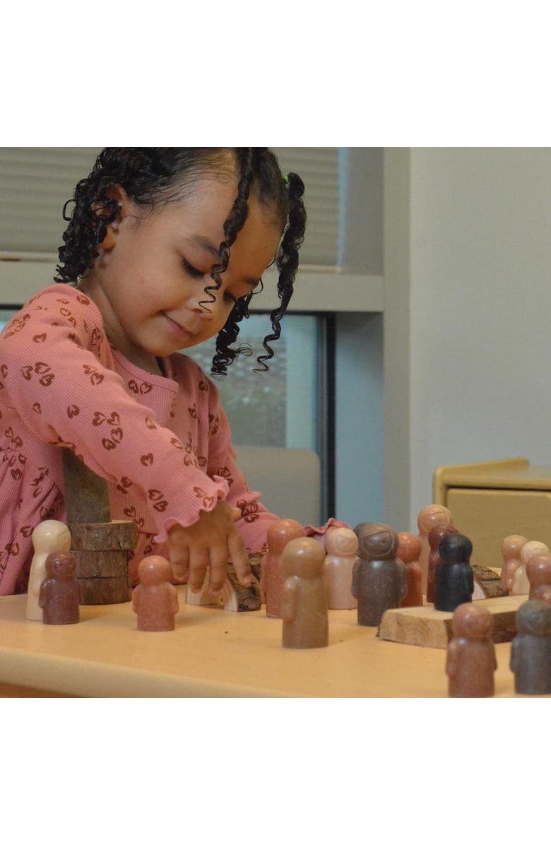 Kaplan Early Learning Company Sensory Stones Little People Like Me - Families - 30 Pieces, Alternate, color, Multicolored