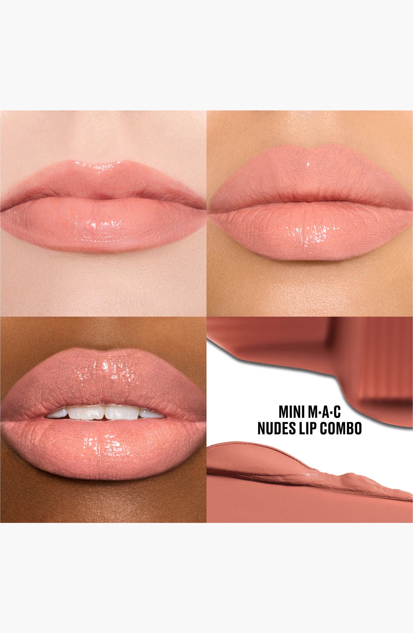 Mac&NAKED メイクアップセット MAC Cosmetics Mini Nudes Lip Combo Set $32 Value (Women) | Nordstrom