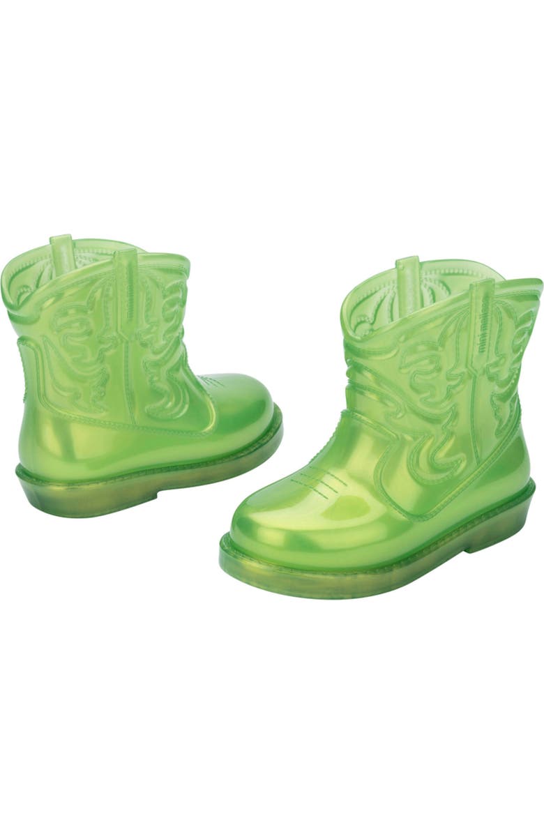 Mini Melissa Kids' Texas Western Boot, Alternate, color, Pearly Green