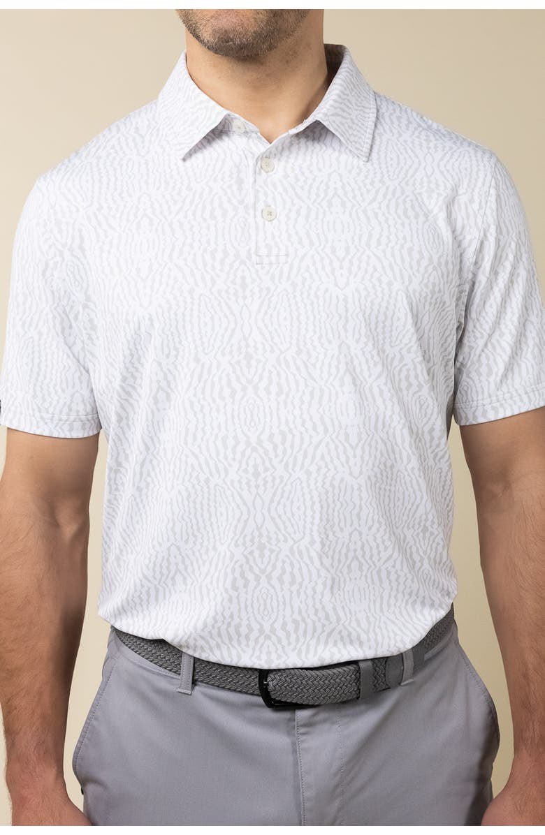 ASHWORTH GOLF Wavy Caps Polo, Alternate, color, Stone Grey