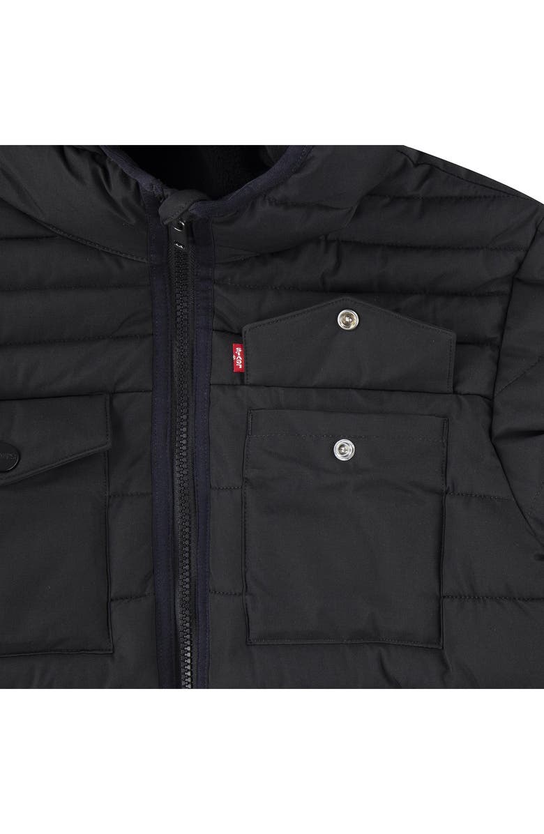 Levi's<sup>®</sup> Kids' Heavyweight Puffer Jacket, Alternate, color, Black
