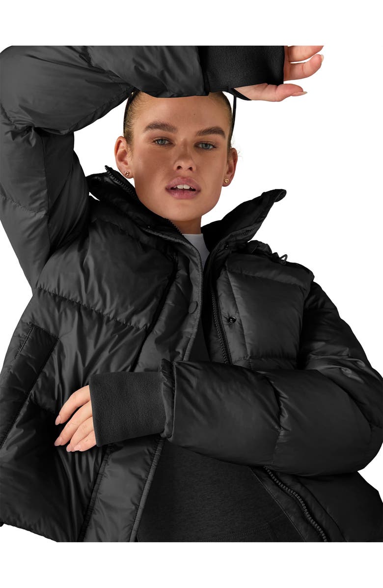 Beyond Yoga Big Cozy Puffer Hooded Jacket, Alternate, color,