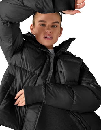 Beyond Yoga Women s Big Cozy Hooded Puffer Jacket