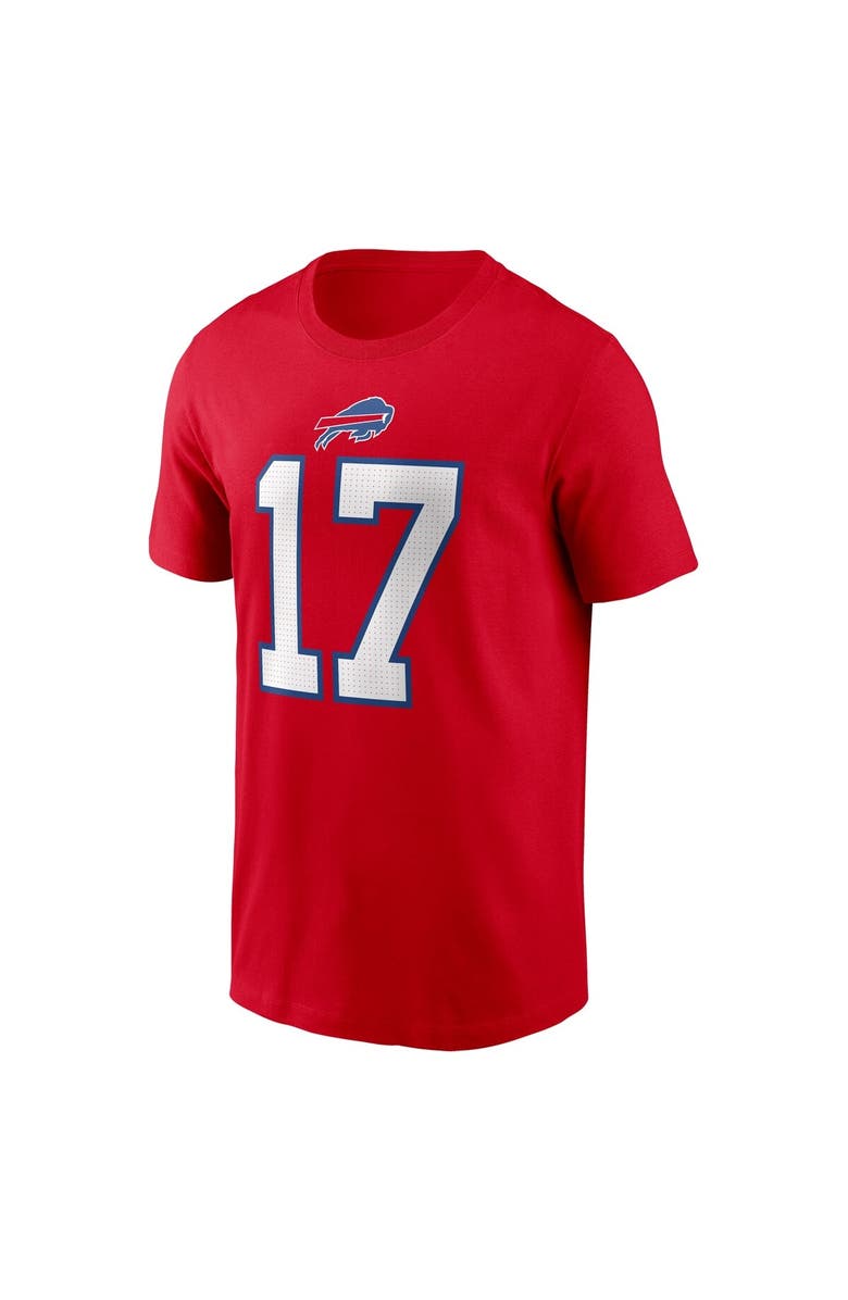 Nike Men's Nike Josh Allen Red Buffalo Bills Player Name & Number T-Shirt, Alternate, color, Red