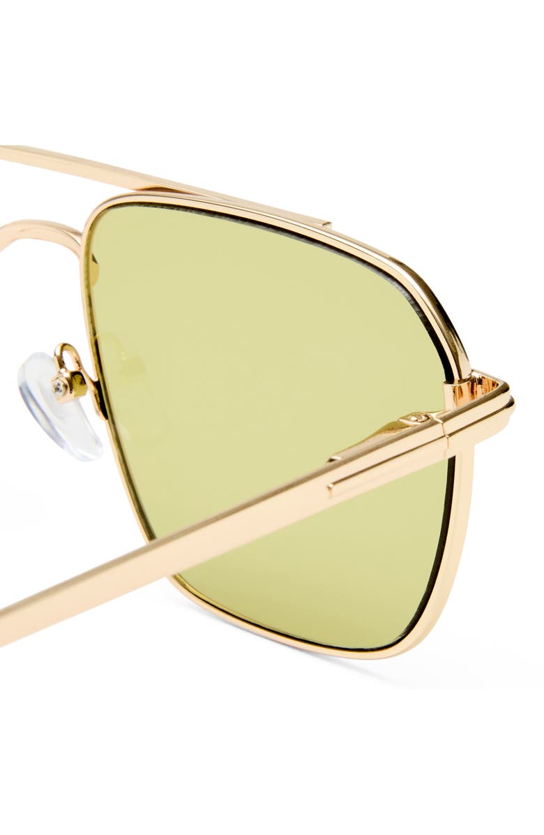 AIRE Equator 55mm Aviator Sunglasses, Alternate, color, Gold / Vintage Tort / Sage