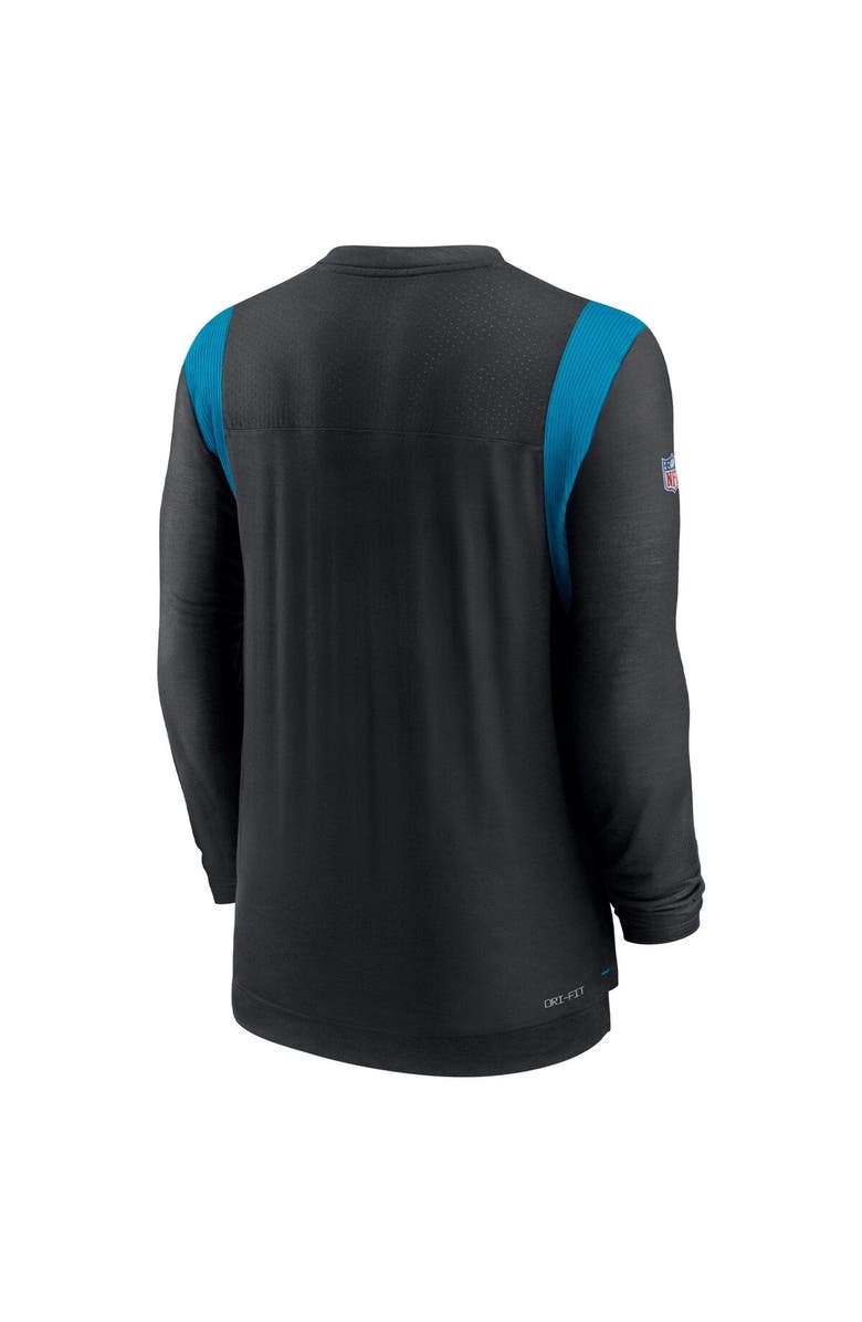 Nike Men's Nike Black Carolina Panthers Sideline Tonal Logo Performance Player Long Sleeve T-Shirt, Alternate, color, Black