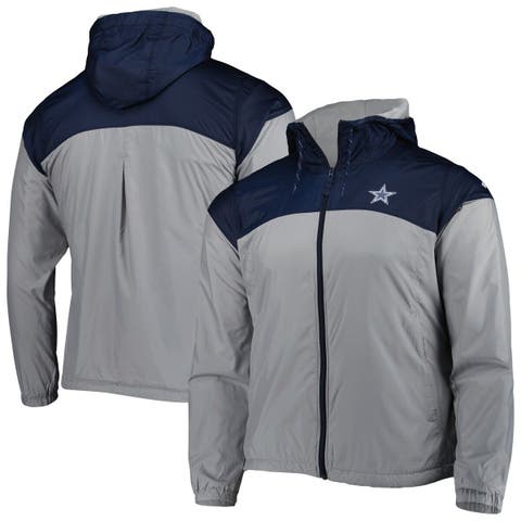 Men's Columbia Silver/Navy Dallas Cowboys Flash Forward II Full-Zip Windbreaker Jacket