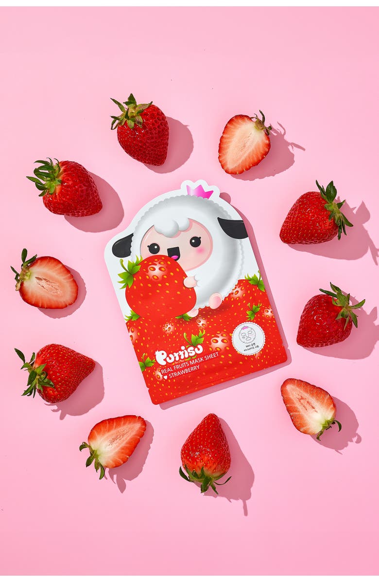 Puttisu Strawberry & Aloe Facial Mask Sheet Set, Alternate, color, Pack Of 30