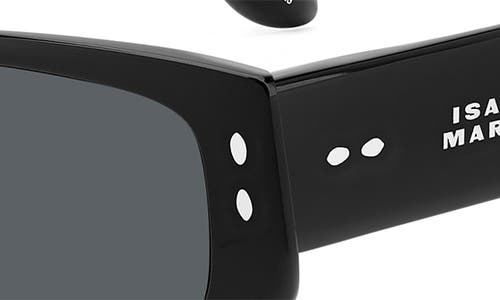 Isabel Marant 57mm Rectangle Sunglasses In Black