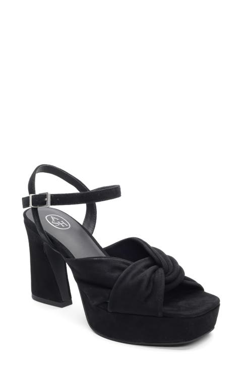 Opus Suede Ankle Strap Platform Sandal (Women)