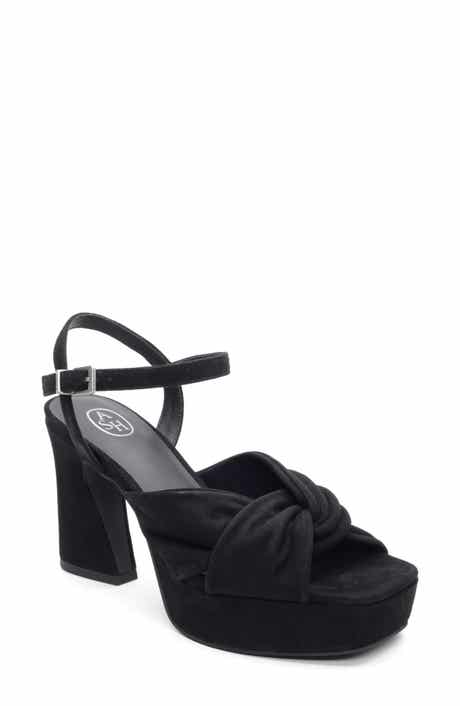 Opus Suede Ankle Strap Platform Sandal