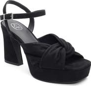 Ash Opus Suede Ankle Strap Platform Sandal