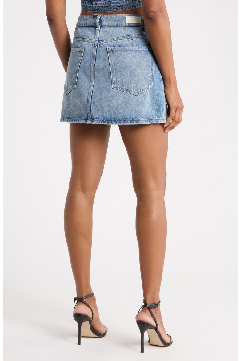 Alma Denim Miniskirt, Alternate, color, DAYDREAM
