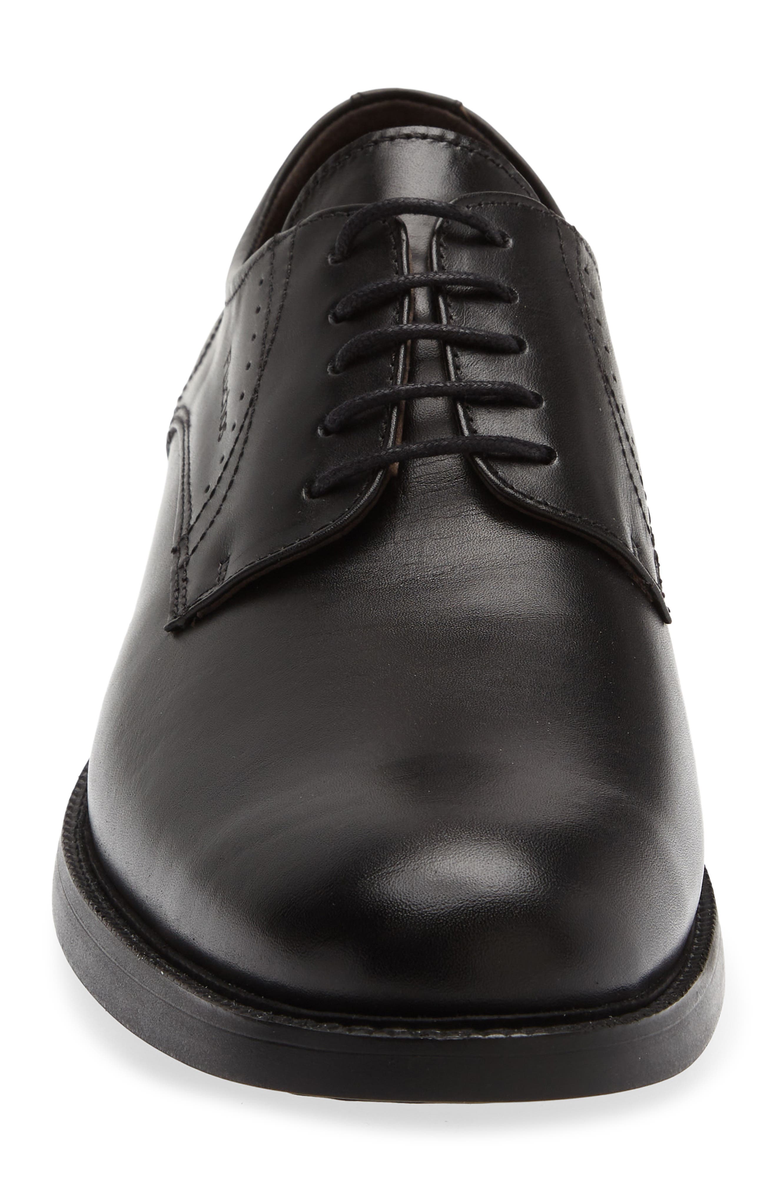 Adrien Plain Toe Derby, Alternate, color, BLACK
