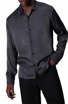 rag & bone Avery Relaxed Fit Jacquard Button-Up Shirt