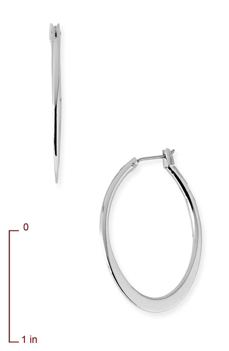 Nordstrom Large Flat Oval Hoop Earrings, Alternate, color, 