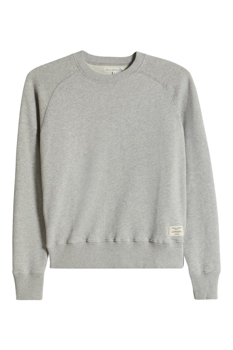 Retro Fleece Lightweight Sweatshirt, Alternate, color, GREY MELANGE