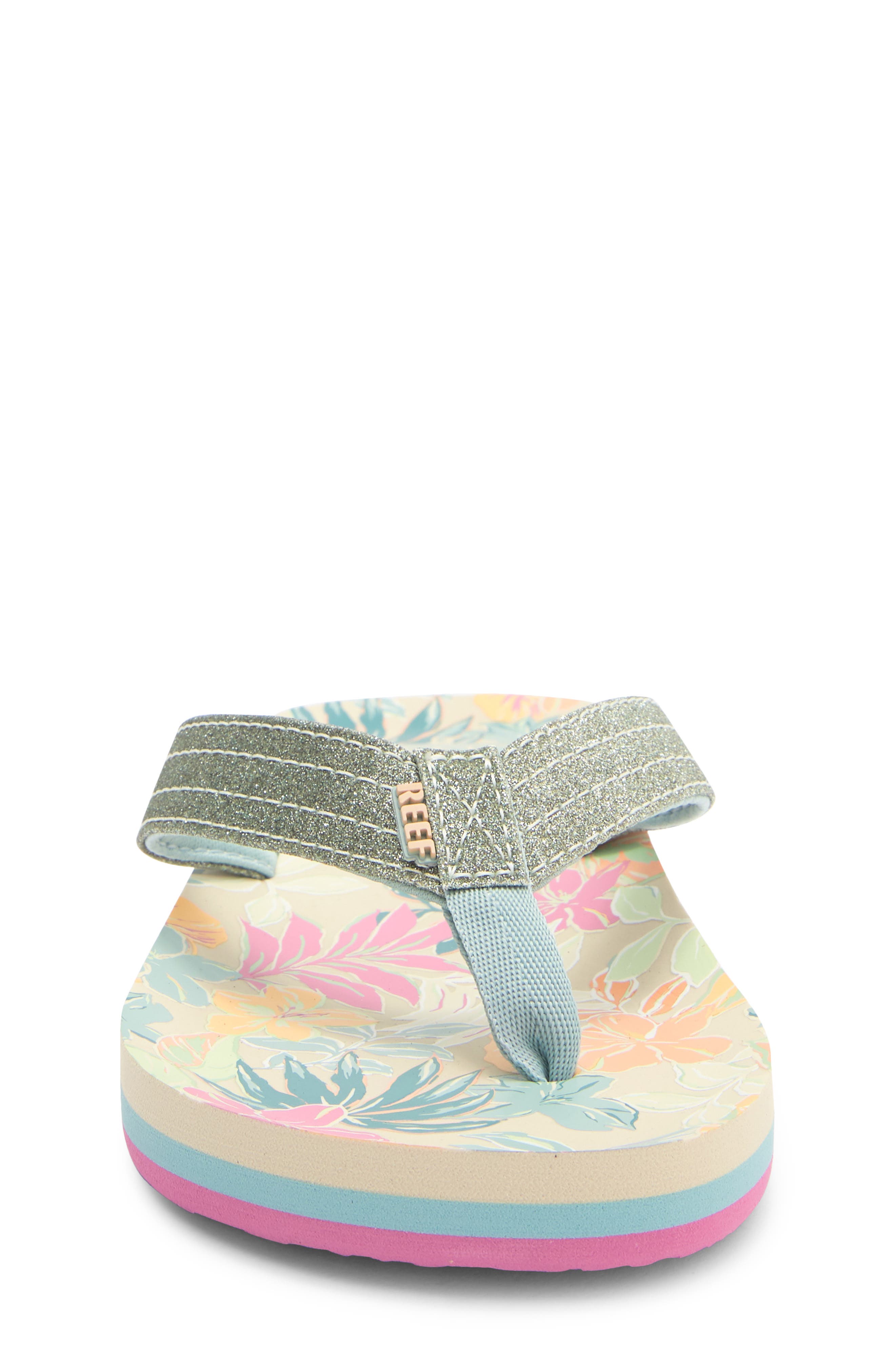 Reef Kids' Little Ahi Flip Flop, Alternate, color, Tropical Floral
