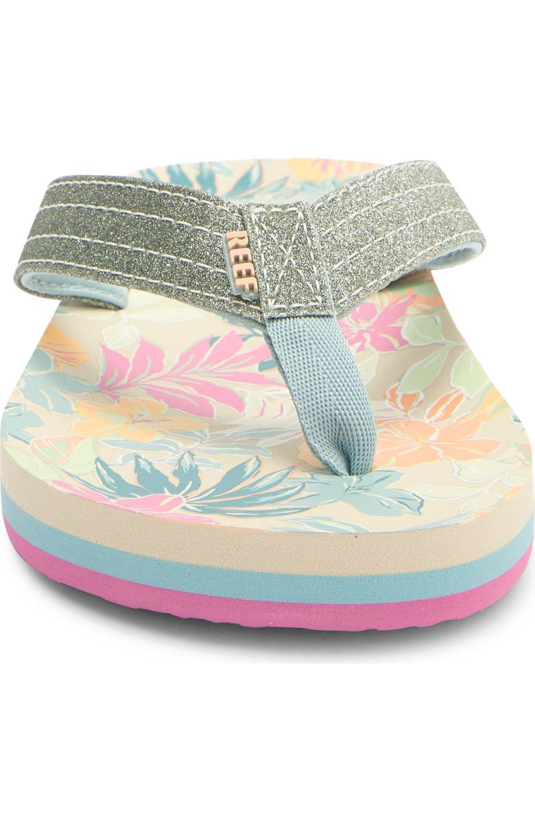Reef Kids' Little Ahi Flip Flop, Alternate, color, Tropical Floral