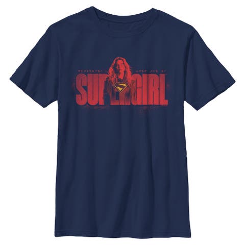 Boy's Supergirl Kara and Kryptonese  Graphic T-Shirt