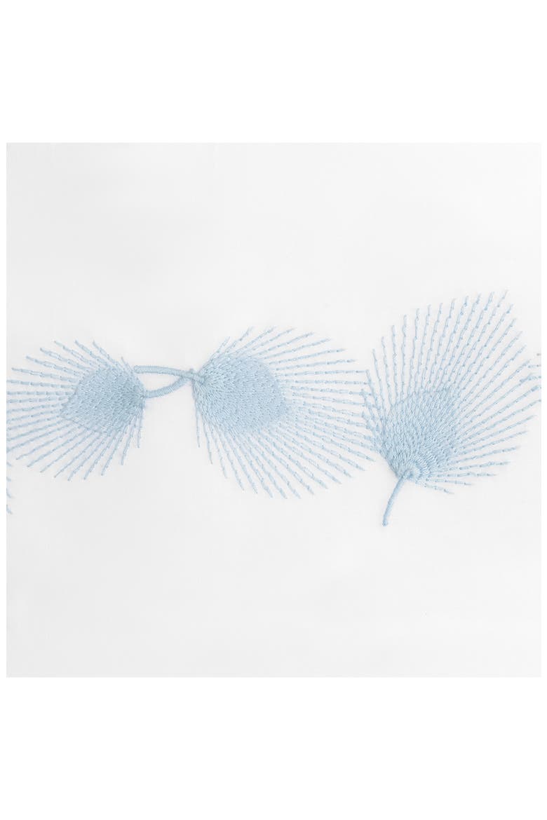 Feather Flat Sheet, Alternate, color, BLUE