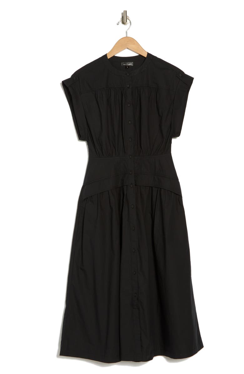 AREA STARS Cuffed Cap Sleeve Cotton Shirtdress, Alternate, color, 