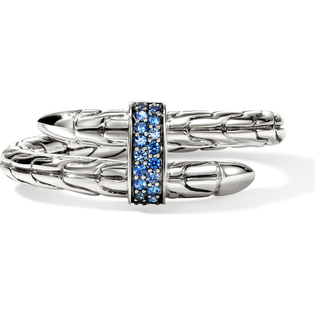 John Hardy Sterling Silver Sapphire Ring In Gray