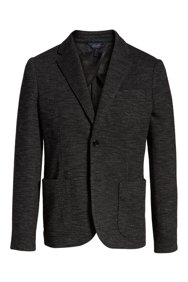 Slim Fit Soft Blazer, Alternate, color, BLACK