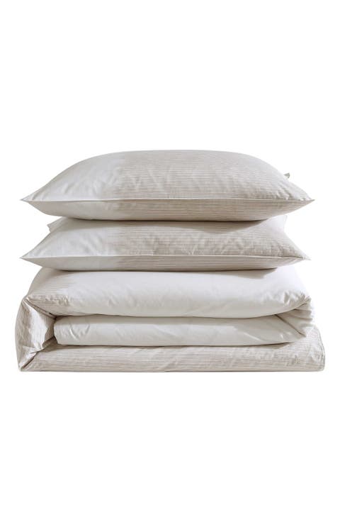 Ikat Pinstripe Comforter & Shams Set