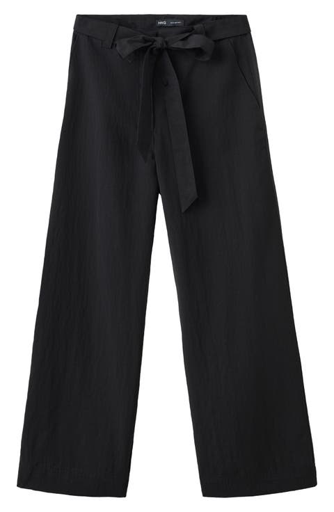 Pantalon Espresso Belted Straight Leg Pants