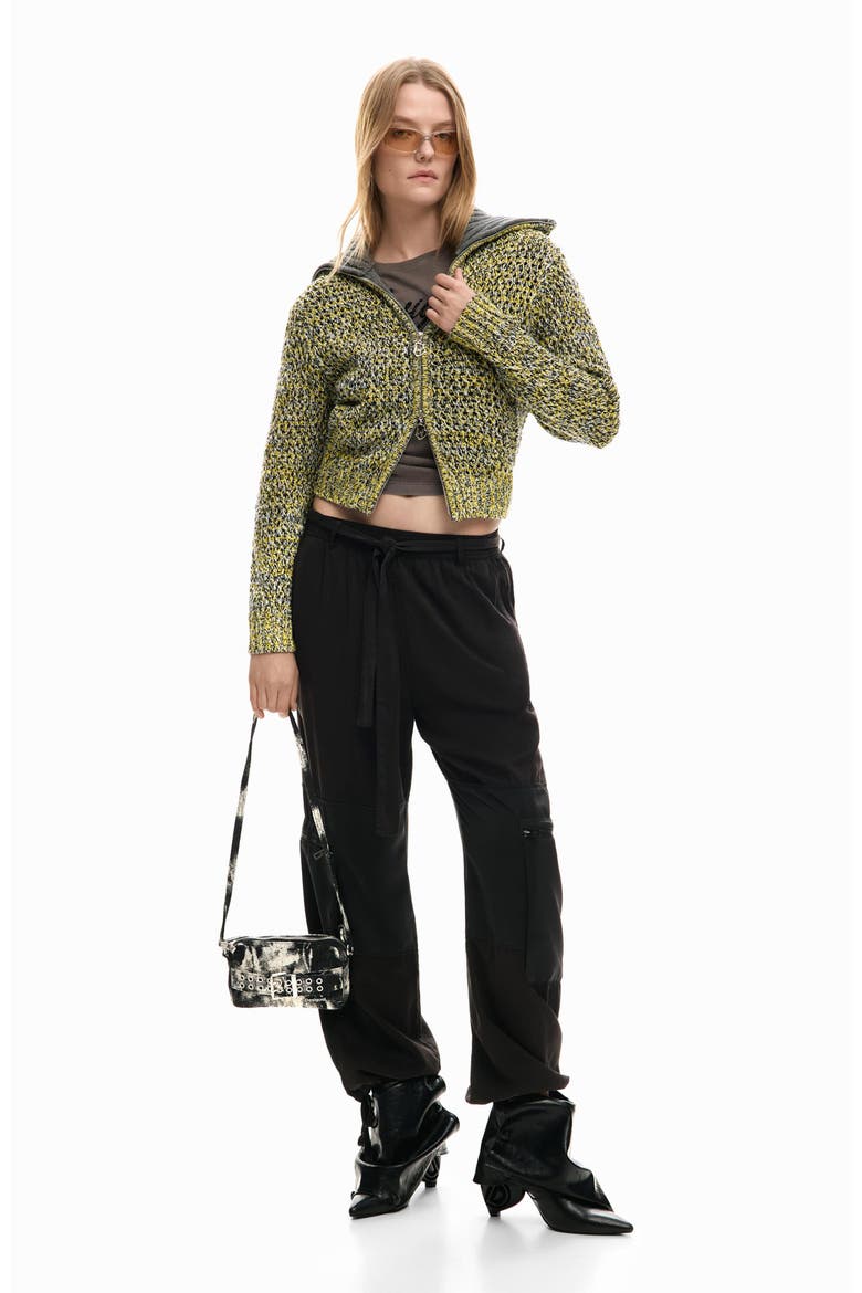 Knit Jacket, Alternate, color, ANTHRACITE GRAY
